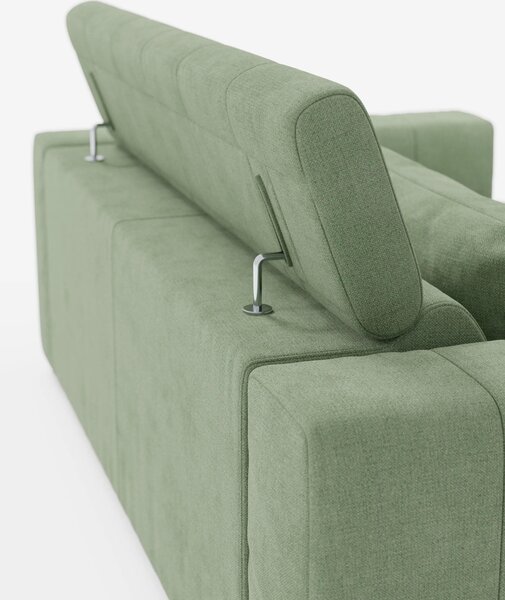 Doric divano 3 posti con sedute allungabili tramite relax elettrico -
