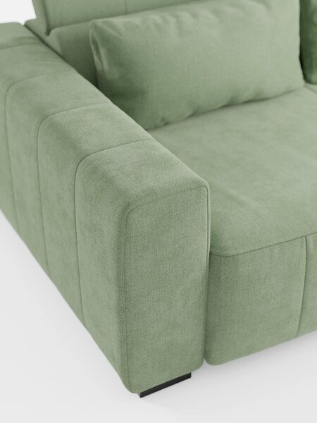 Doric divano 3 posti con sedute allungabili tramite relax elettrico -