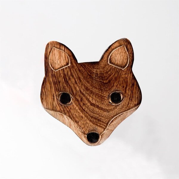 Set di 6 sottobicchieri in legno con supporto Fox - Sass & Belle