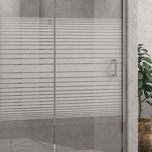 Kamalu box doccia nicchia 110cm vetro serigrafato altezza 180cm k410n