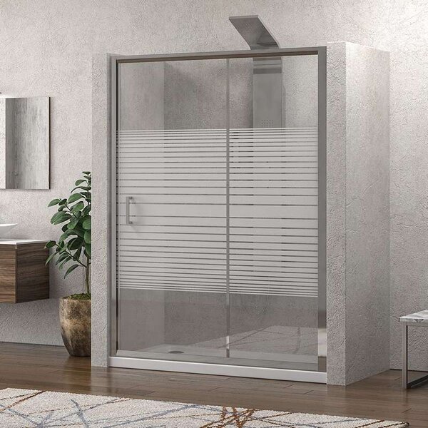 Kamalu box doccia nicchia 110cm vetro serigrafato altezza 180cm k410n