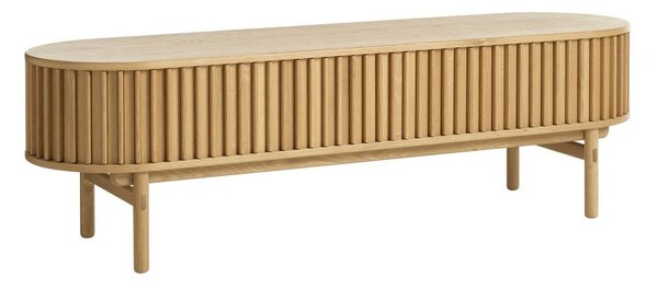 Tavolo TV in rovere di colore naturale 160x48 cm Carno - Unique Furniture