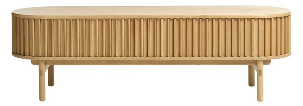 Tavolo TV in rovere di colore naturale 160x48 cm Carno - Unique Furniture