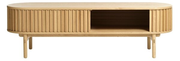 Tavolo TV in rovere di colore naturale 160x48 cm Carno - Unique Furniture