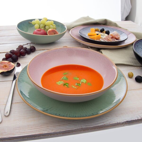 Piatto fondo rosa in ceramica ø 20,5 cm Glaze – Orion