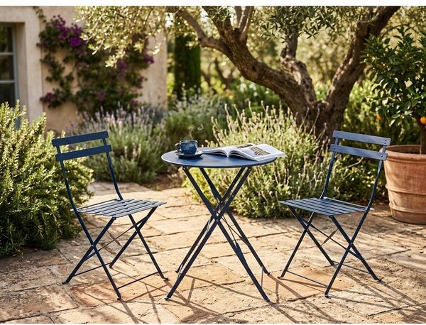 Set di mobili da giardino blu scuro Retro - Bonami Essentials
