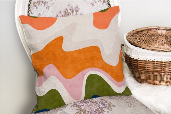 Federa decorativa 43x43 cm Squiggly Orange – Mila Home