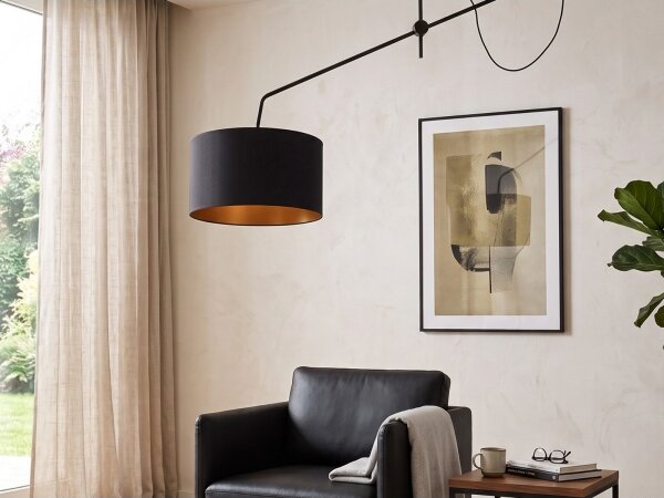 LED lampada da soffitto regolabile VENICE 1xE27/60W/230V nero/oro