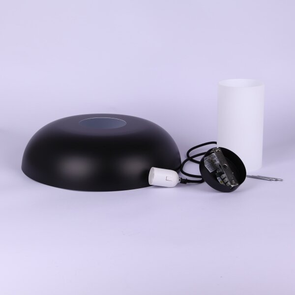 Globo 15755S - Lampada a sospensione su cavo LOWE 1xE27/60W/230V nero