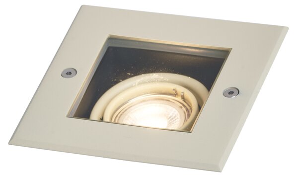 Faretto da terra moderno beige GU10 50mm orientabile e inclinabile IP65 - Oneon