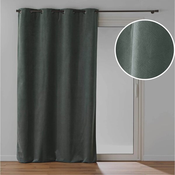 Tenda color kaki in velluto 140x260 cm Olympe – douceur d'intérieur
