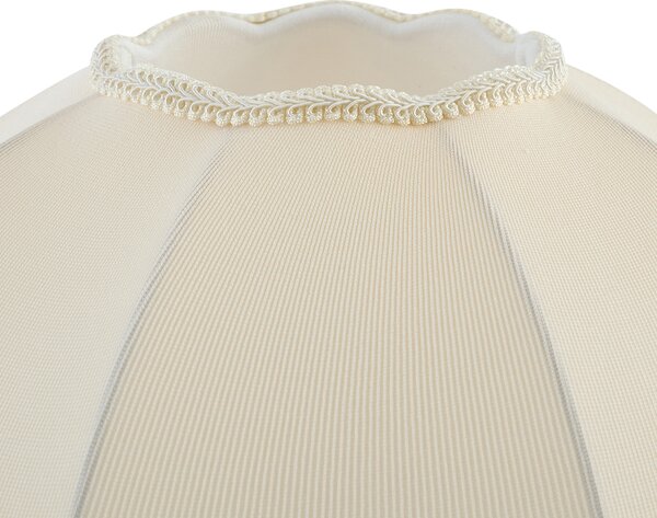 Paralume in tessuto beige con interno bianco 45/15/21,5 - Heritage