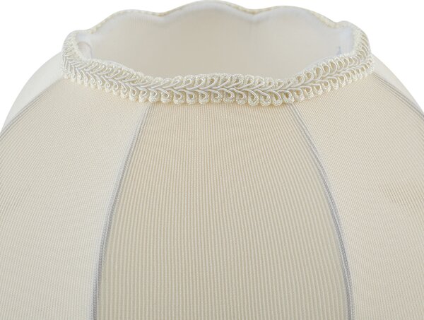 Paralume in tessuto beige con interno bianco 31,5/15/14 - Heritage