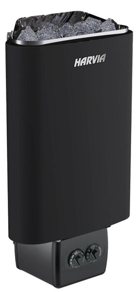 Stufa per sauna Harvia Delta Black 3,6 kW | con comando integrato | HD364M