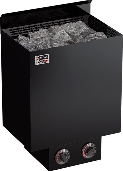 Stufe per sauna Sawo Nordex 6,0 kW, nero | con comando integrato | NRN-60NB-BL-Z-C