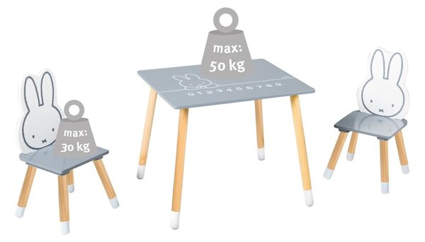 Set di mobili per bambini 3 pz Miffy – Roba