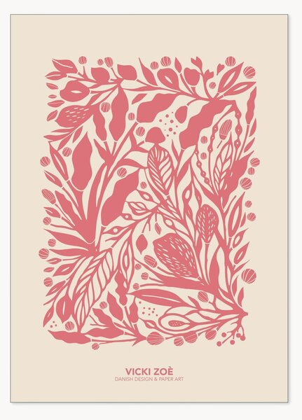 Stampa incorniciata Salmon Rose Garden
