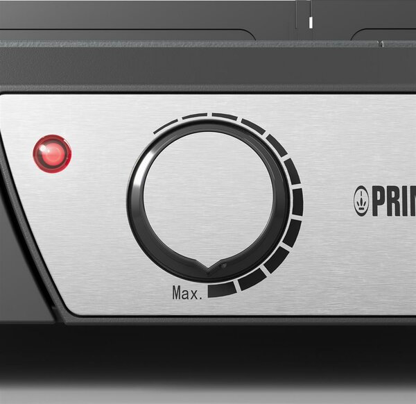 PRINCESS Griglia Elettrica Potenza 2000 Watt con Piastre Antiaderenti e Termostato Regolabile colore Nero - 01.112254.01.001