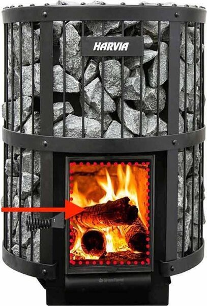 Vetro per stufa a legna Harvia - Harvia Greenflame SP676 (vecchio art:WX676)