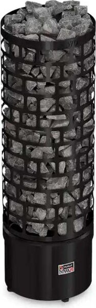 Stufe per sauna Sawo Aries Round Black NB 9,0 kW | controllo esterno necessario | ARI3-90NS-BL-P-C