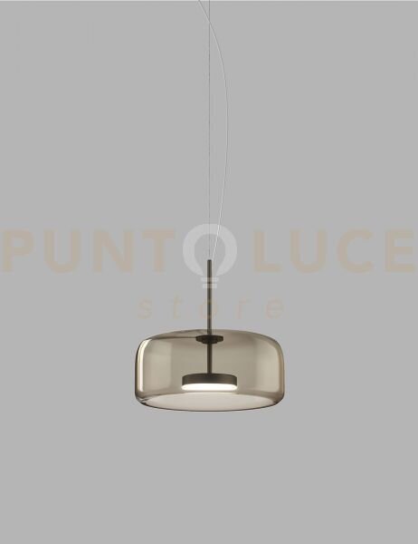Jube sospensione led 13w 2000lm 3000k dimmerabile 1g fume' traspar