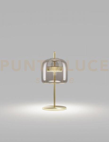 Jube lampada da tavolo s fume' trasparente oro satinato 2 l2416 1 