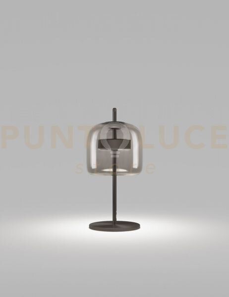 Jube lampada da tavolo s fume' trasparente nero opaco 2 l2416 1 le