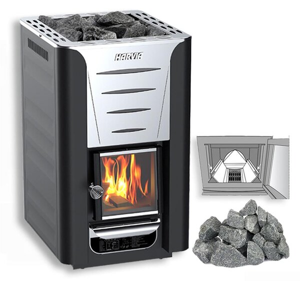 Stufa Sauna A Legna Harvia 20 Pro, Con Le Pietre