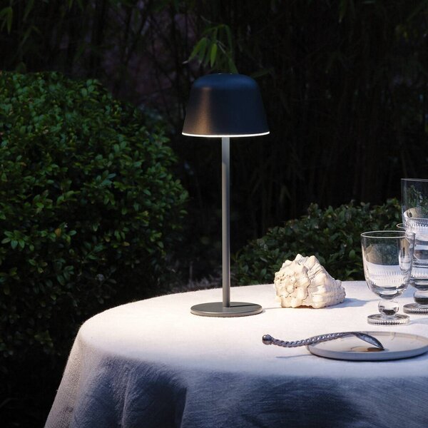 OSRAM lampada LED da tavolo ricaricabile ENDURA STYLE grafite 30 cm IP44 CCT STYLE, dimmerabile, Alluminio / Grigio / Zincato, Alluminio, Moderno
