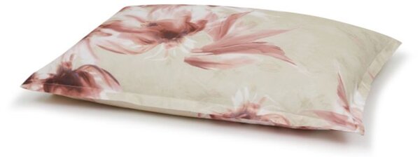 Completo Lenzuola In Percalle Lago-d'argento Matrimoniale - 250X290 175X205 + 2 Federe 50X80 Emporium Floreale Rosa Caleffi