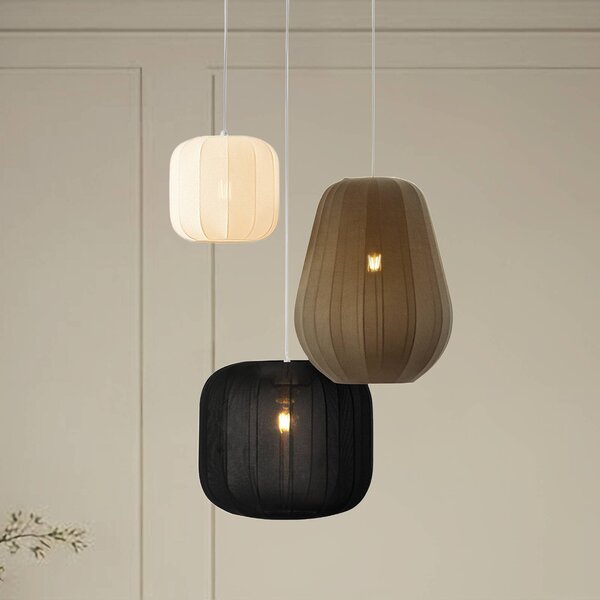 Lampada a sospensione Helin Lindby, dimmerabile, Multicolore, Soggiorno / Sala da pranzo, Tessuto / Stoffa / Seta, Scandinavo, Lampada a sospensione
