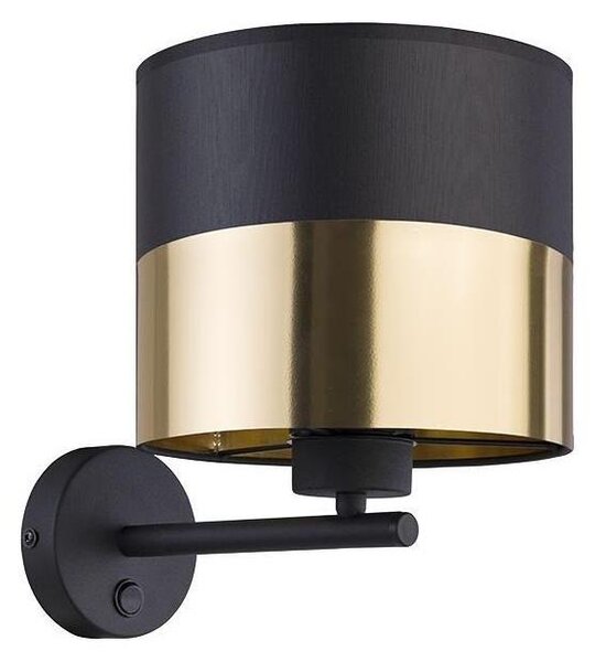 Lampada da parete LONDYN 1xE27/15W/230V nera/dorata