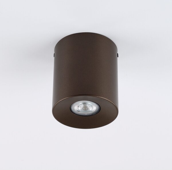 Faretto ORION 1xGU10/10W/230V 12,5 cm marrone