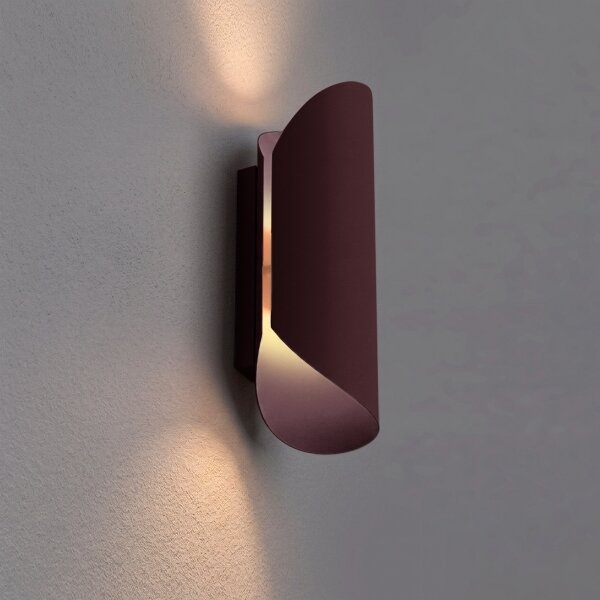 Applique da parete BARBOS 2xG9/8W/230V bordeaux