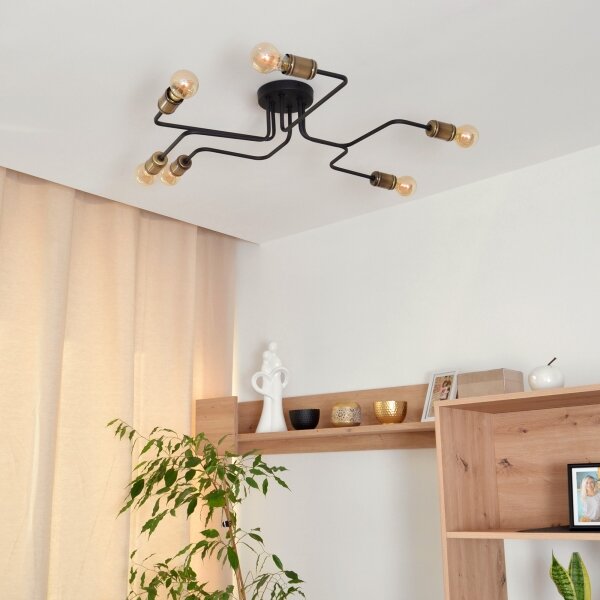 Lampadario a plafone LED TUBE 6xE27/15W/230V