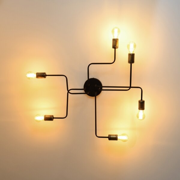 Lampadario a plafone LED TUBE 6xE27/15W/230V