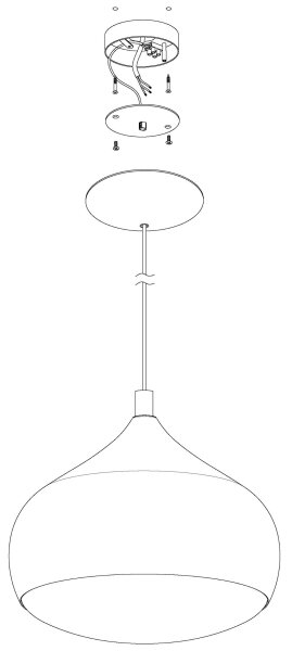 Eglo 98047 - Lampadario dimmerabile LED RGBW a sospensione su cavo COMBA-C LED/18W/230V BT
