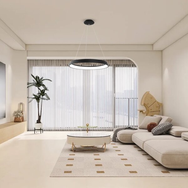 Immax NEO - Lampadario LED dimmerabile a sospensione con filo LIMITADO LED/39W/230V 60 cm nero