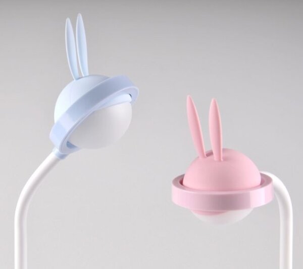 Lampada touch LED per bambini RABBIT LED/0,4W/5V 3000/6500K blu + USB