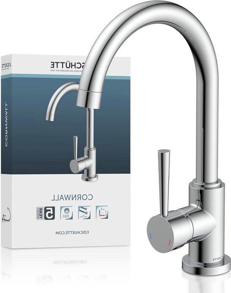 Molla di chiusura per doppio lavabo con rotazione a 360 gradi - finitura cromata