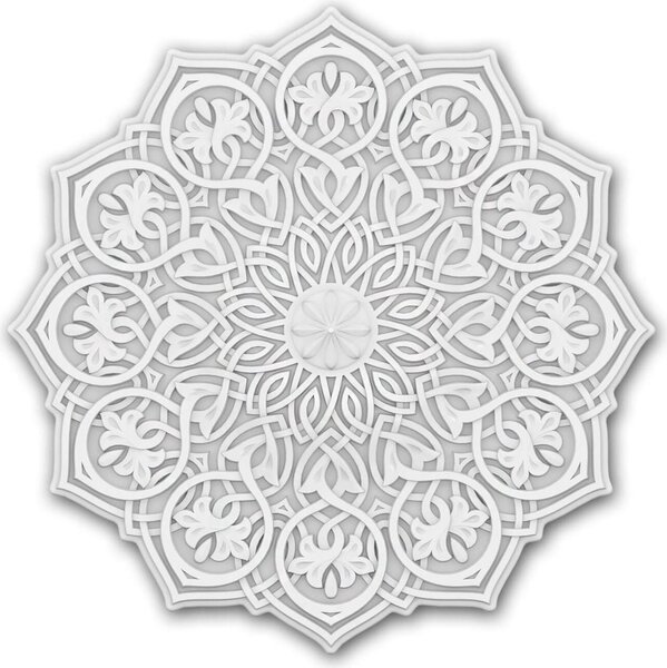 Profhome 156502 Rosone Medaglione elemento decorativo da soffitto Orientale Ø 59,6 cm