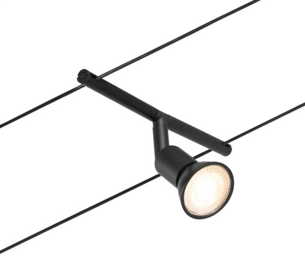 Paulmann 94446 - SET 5xGU5,3/10W Sistema a cavo completo SALT 230V nero