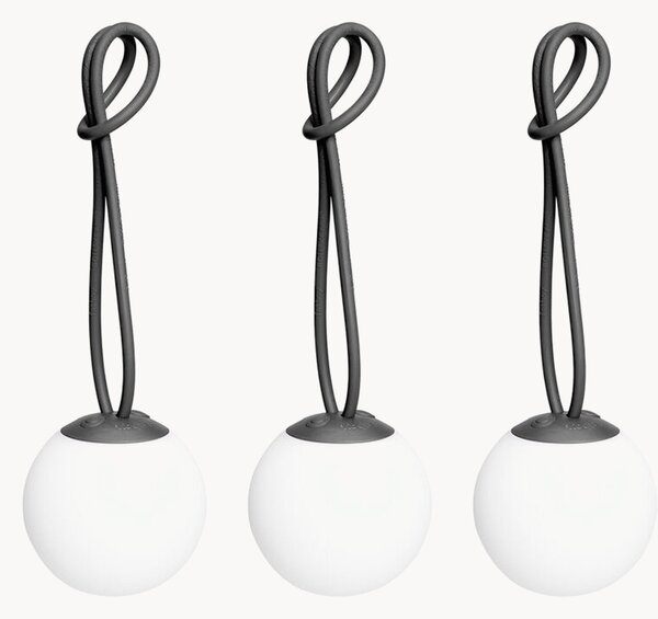 Set di 3 lampade a sospensione portatili a LED da esterno con luce regolabile Bolleke Mini