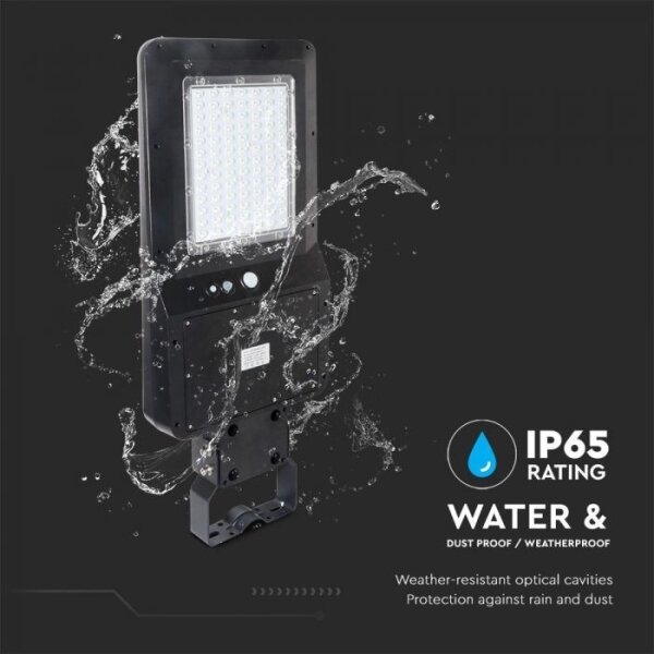 Lampada stradale solare LED con sensore LED/40W/9,6V IP65 6000K + TC
