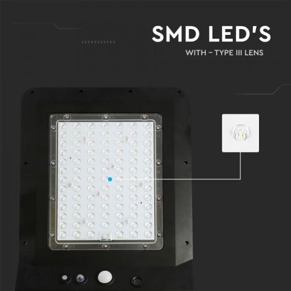 Lampada stradale solare LED con sensore LED/40W/9,6V IP65 6000K + TC