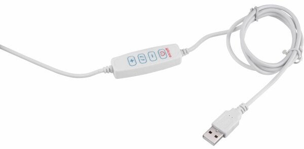 Extol - Lampada da tavolo LED dimmerabile con una lente d'ingrandimento LED/8W/5V 2900/4500/7500K bianco