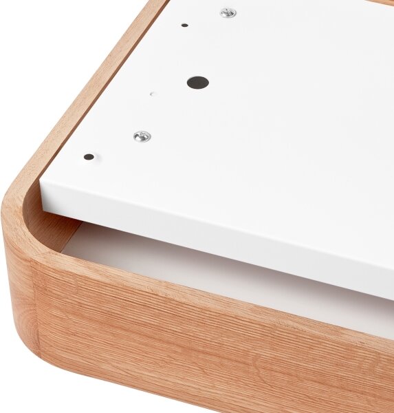 Plafoniera OAK SQUARE 2xE27/15W/230V 35x35 cm quercia