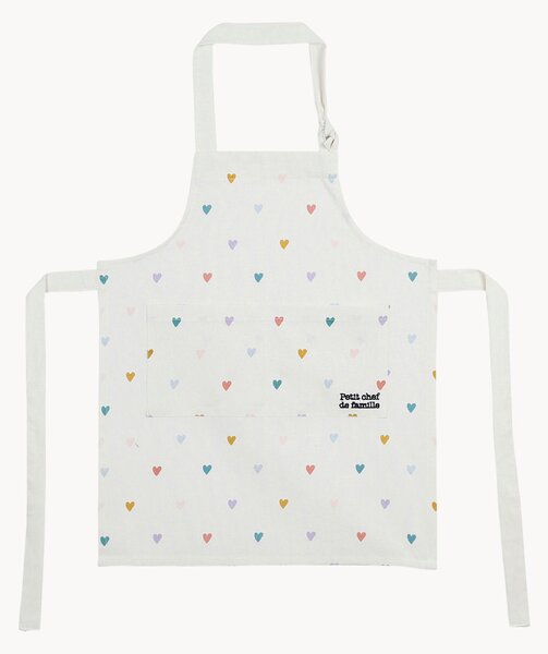 Grembiule per bambini in cotone Famille