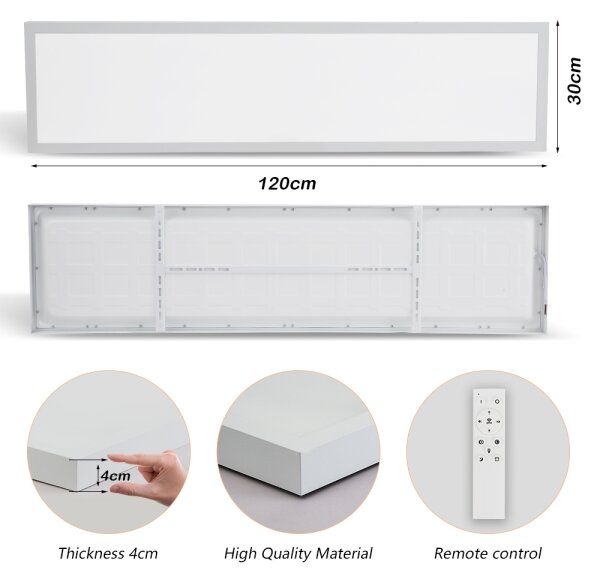 Brilagi-LED Lampada da bagno dimmerabile FRAME SMART LED/50W/230V IP44 bianco + telecomando