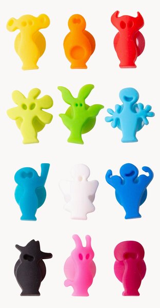 Marcatori per bicchieri Party People 12 pz